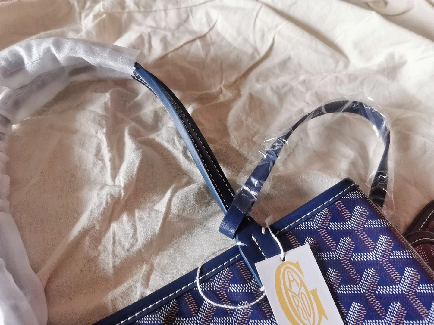 Mini 38CM Blue Canvas Bag