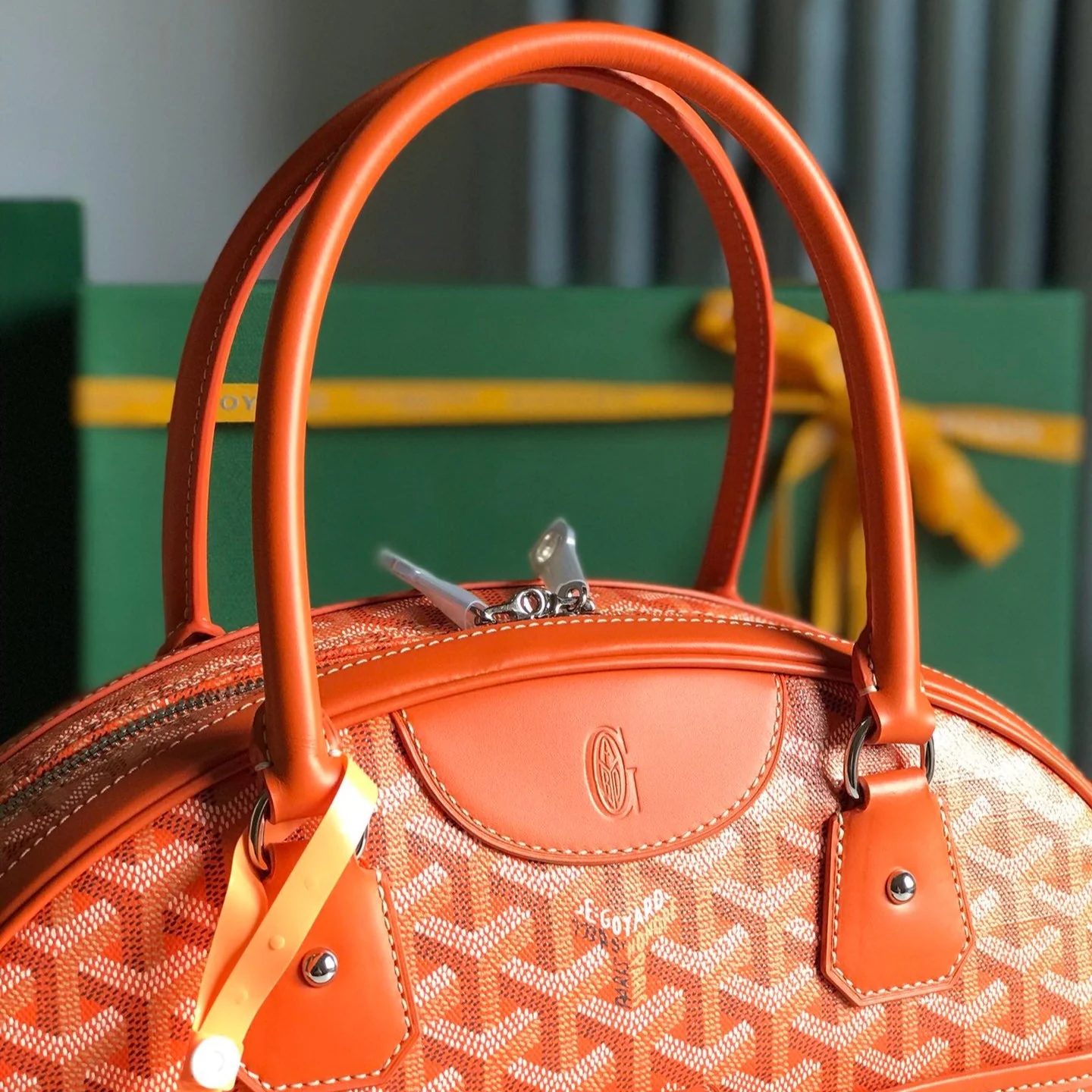 Orange Calfskin Handbag