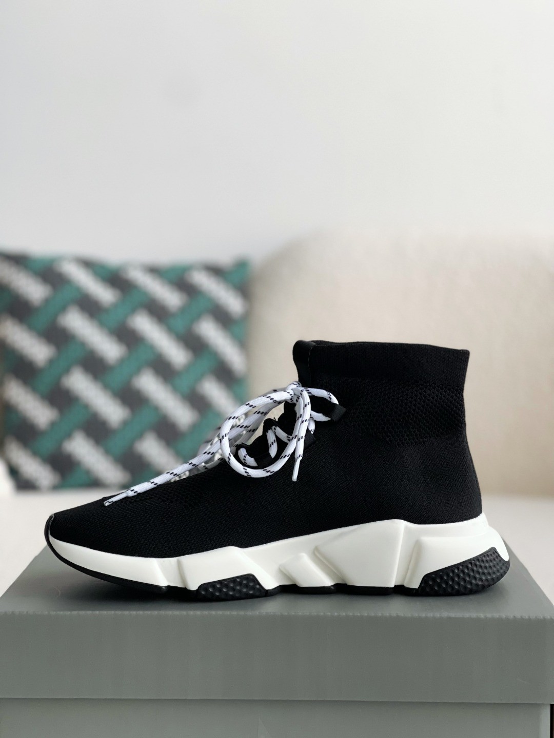 Balenciaga Speed Lace Up Black