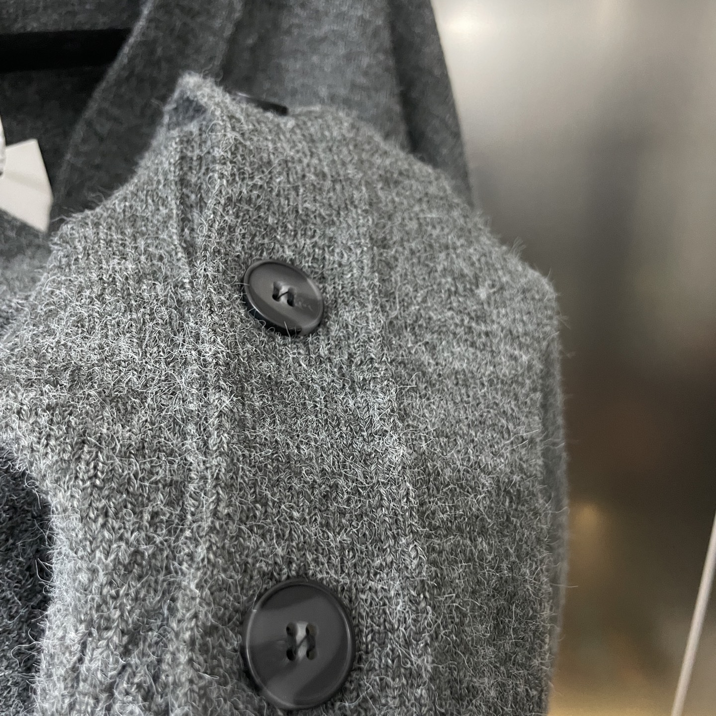 New White Big Heart Knitted Cardigan Sweater