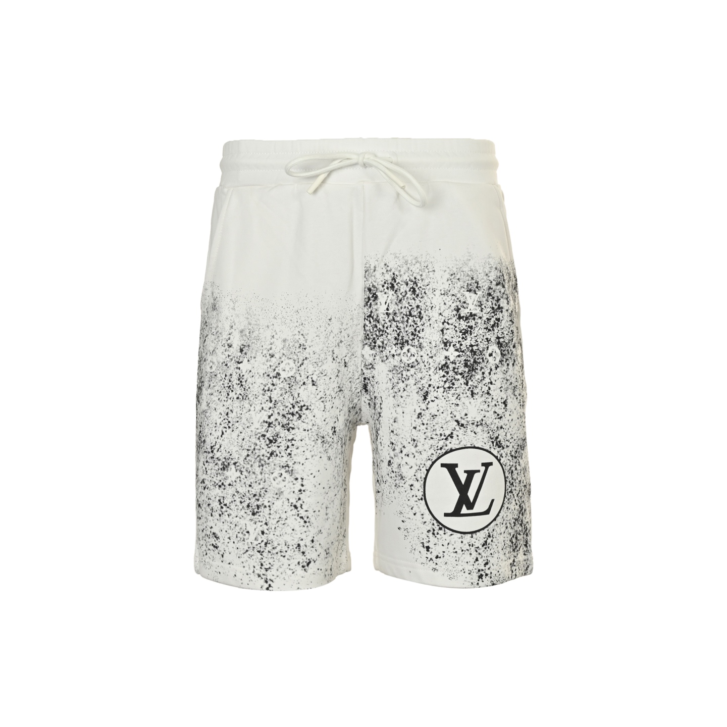 25SS Ink-Spray Monogram Print Shorts