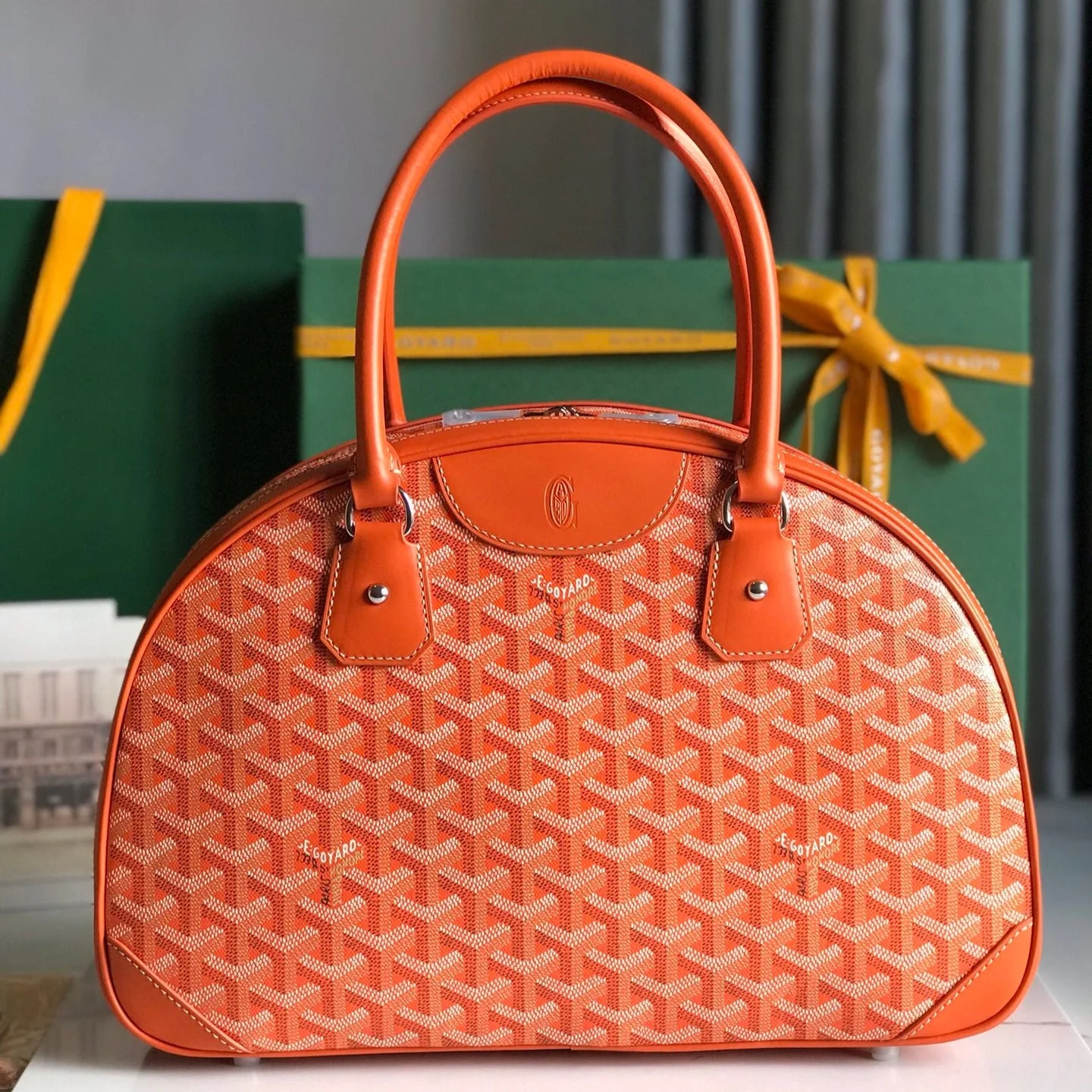 Orange Calfskin Handbag