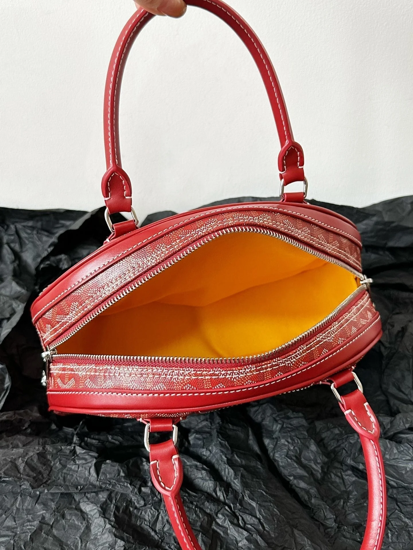 Small Red Canvas Bowling Ball