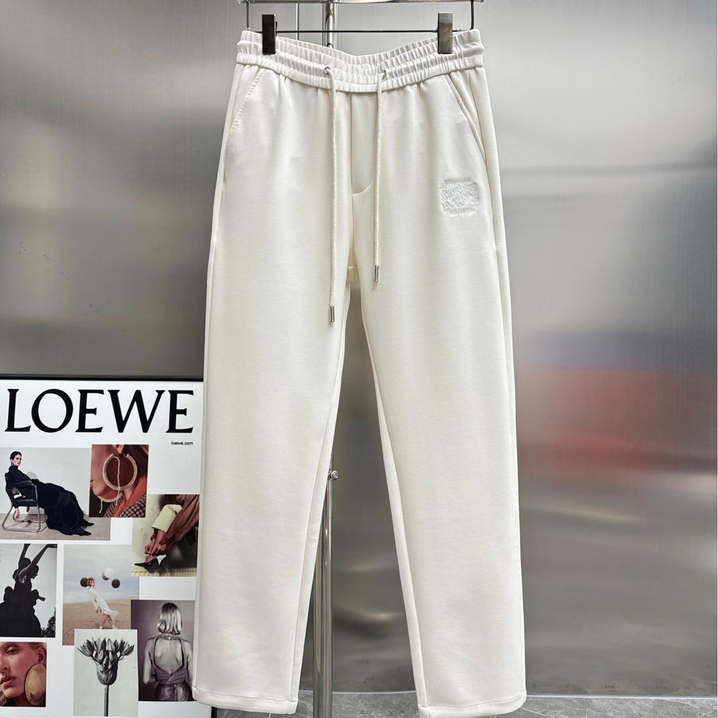 Embroidered Logo Casual Pants