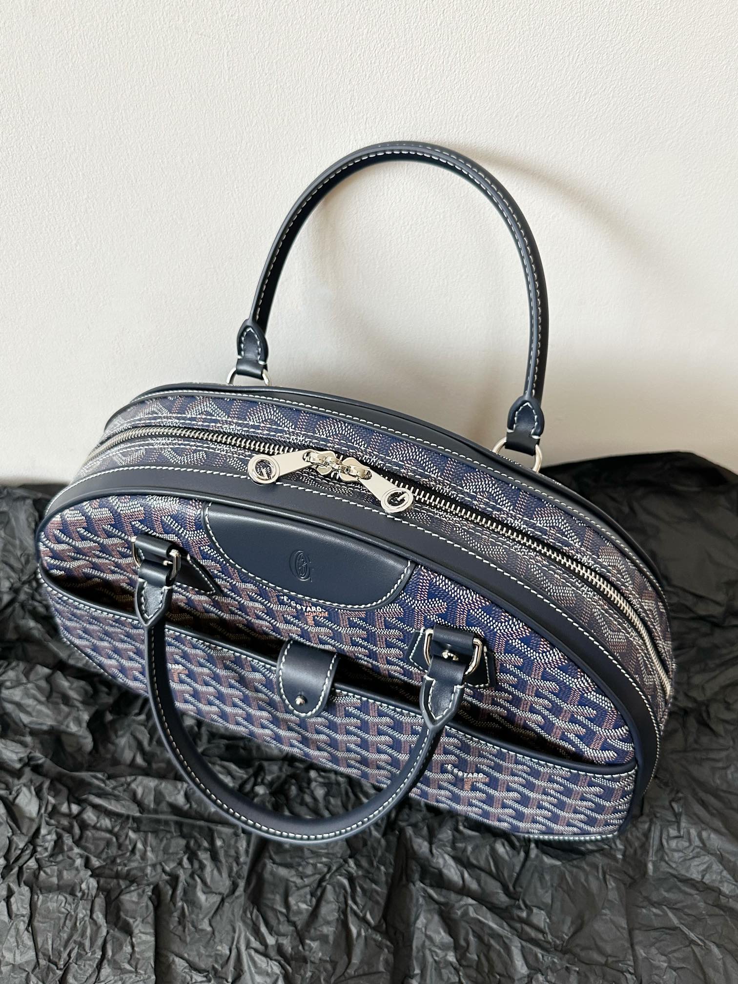 Medium Navy Blue Canvas Bowling Ball