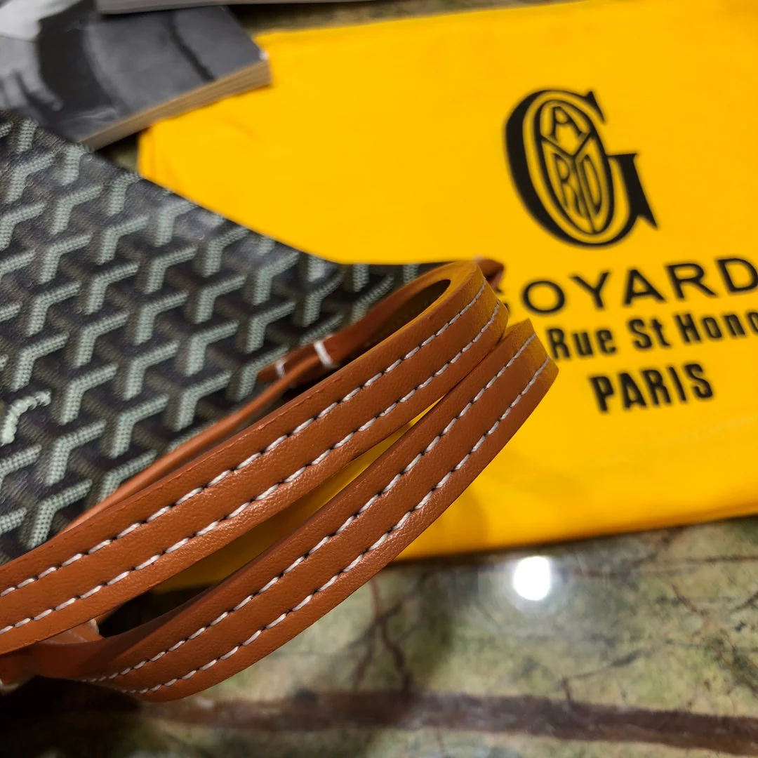 Shopping Bag 22cm Black And Tan