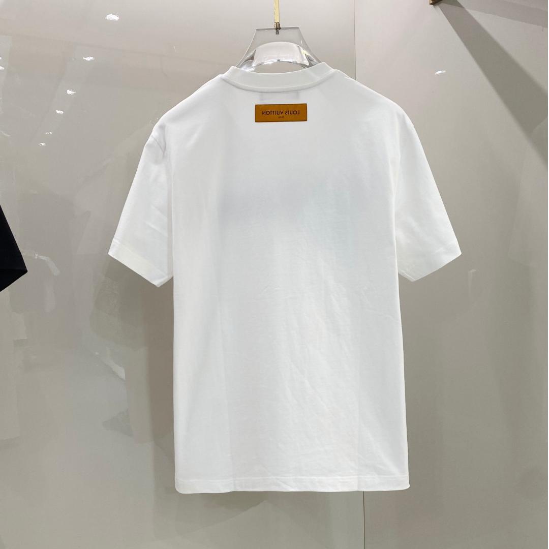 Embroidered knitted lettering T-shirt