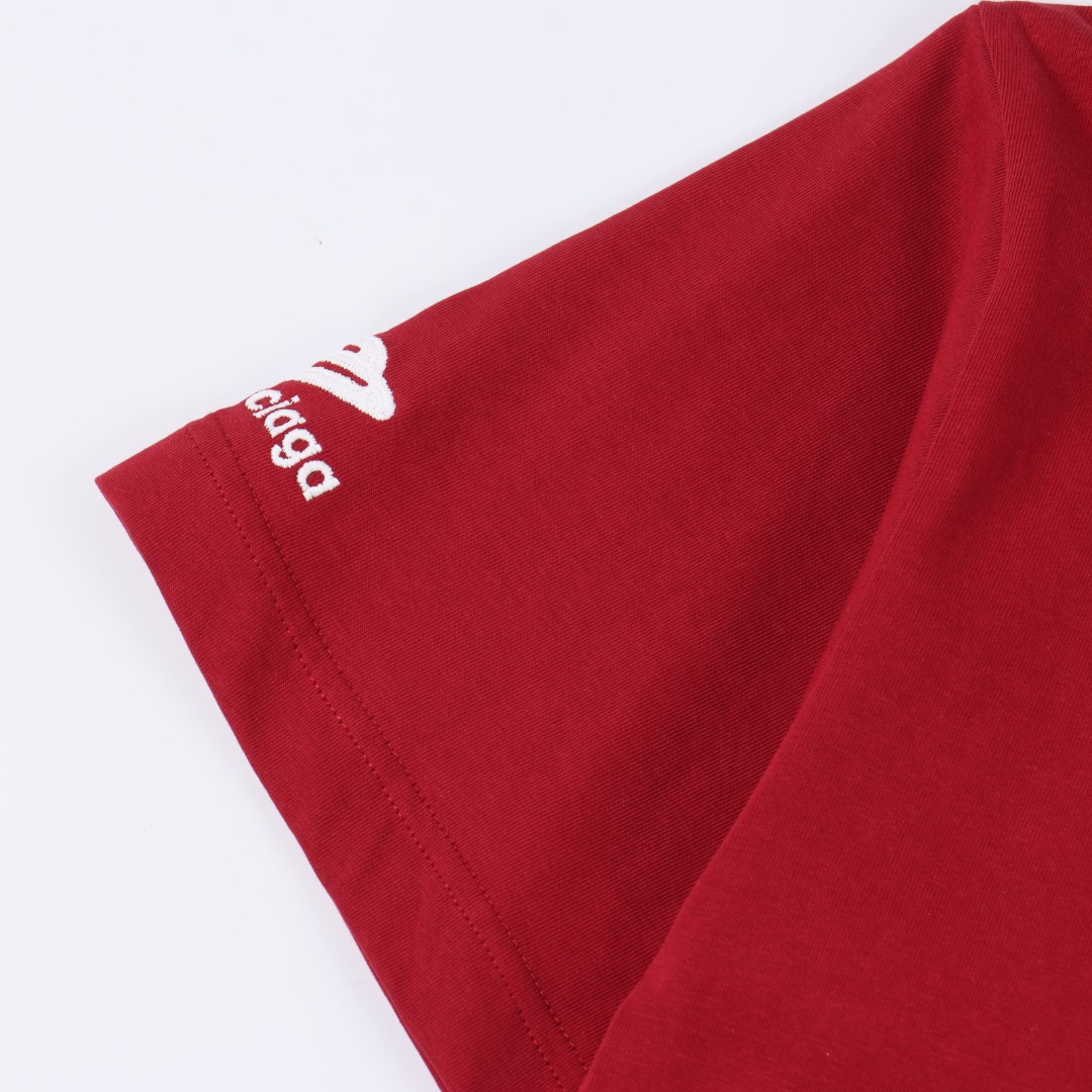 Red Ski Embroidered T-Shirt