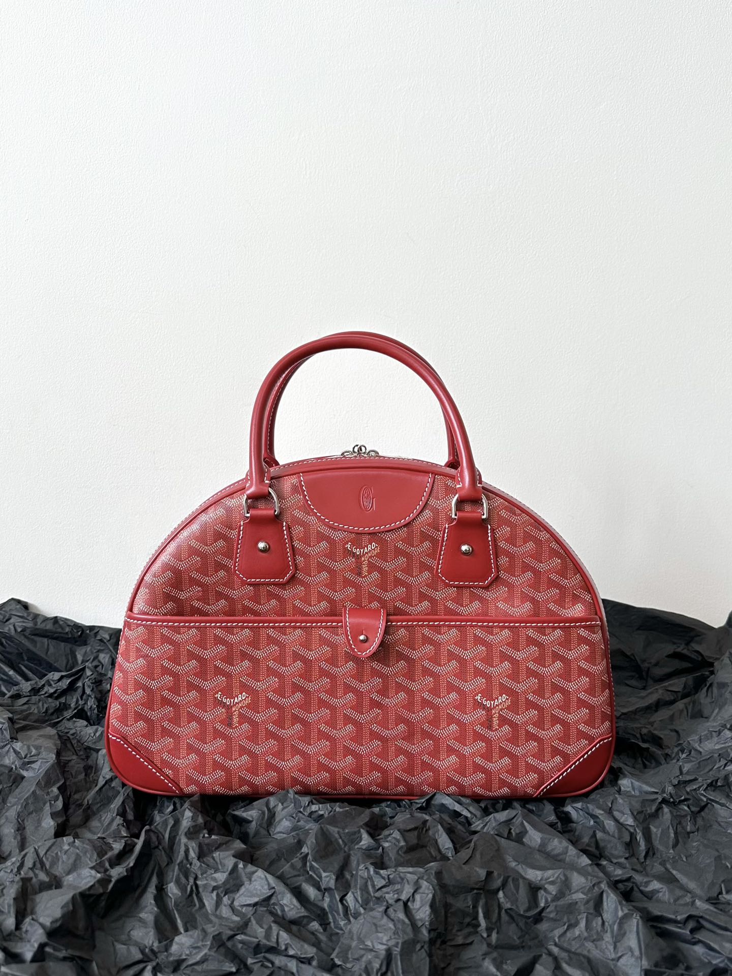 Medium Red Canvas Bowling Ball