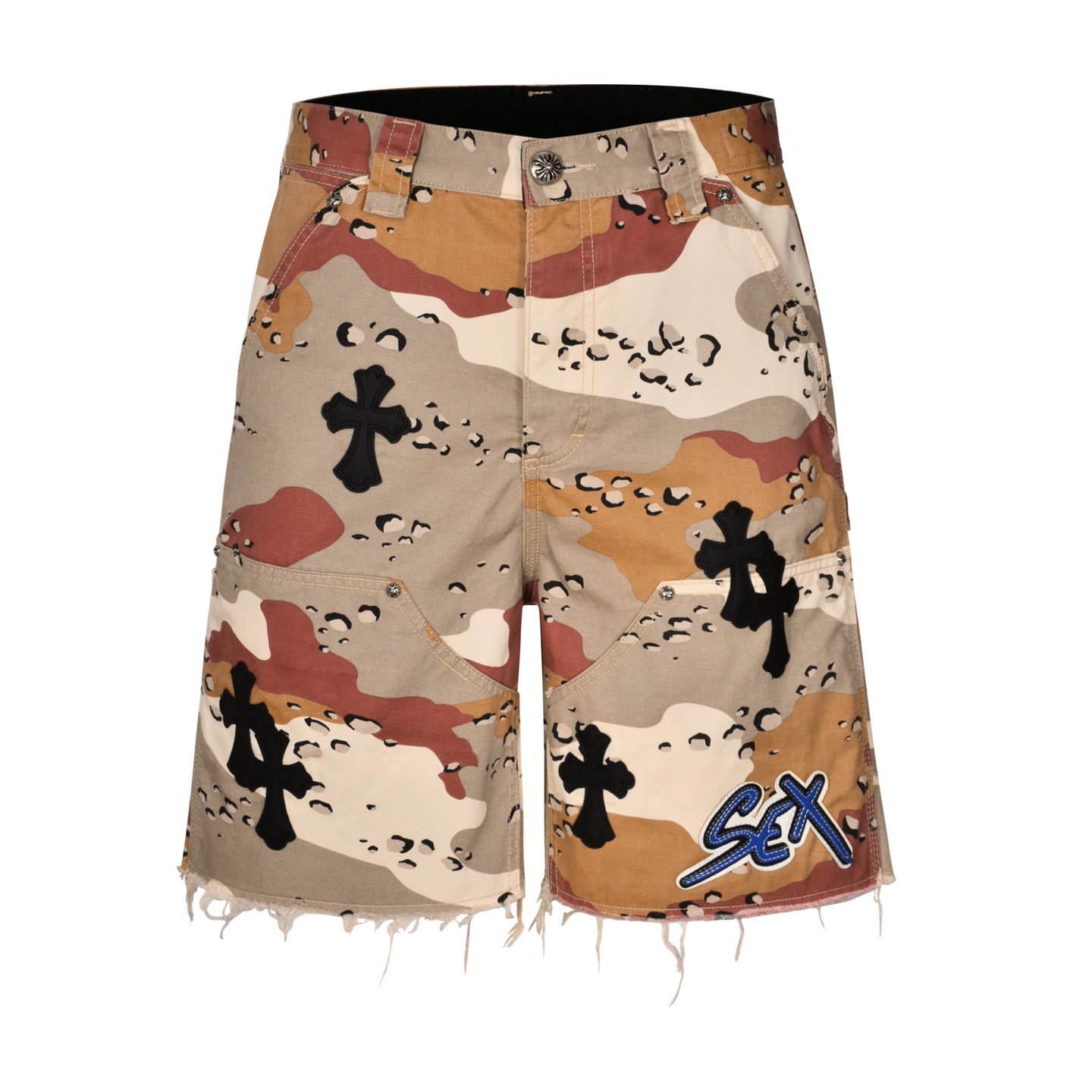 Cross camouflage shorts