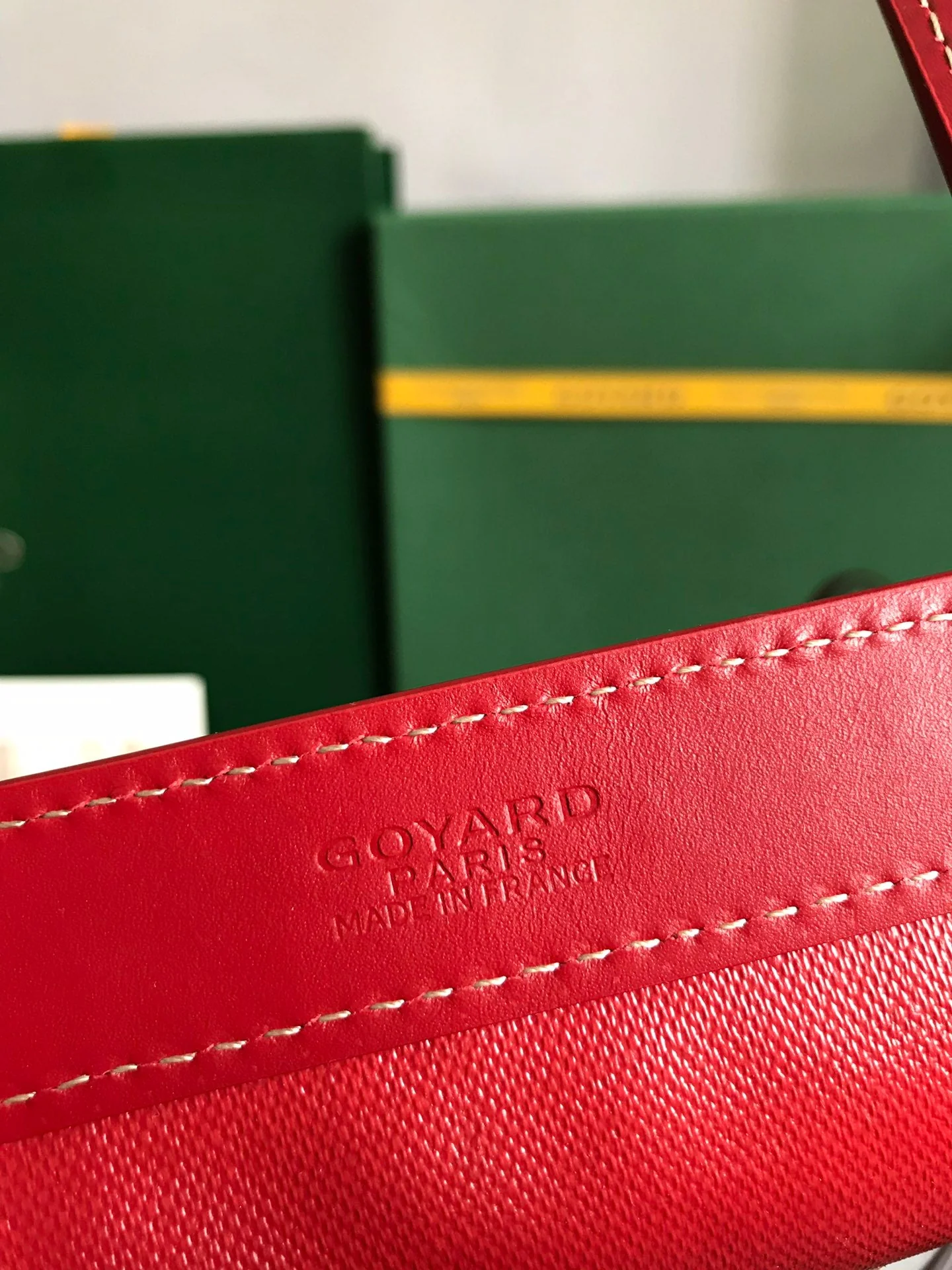 Bag Red Canvas And Calfskin Trim