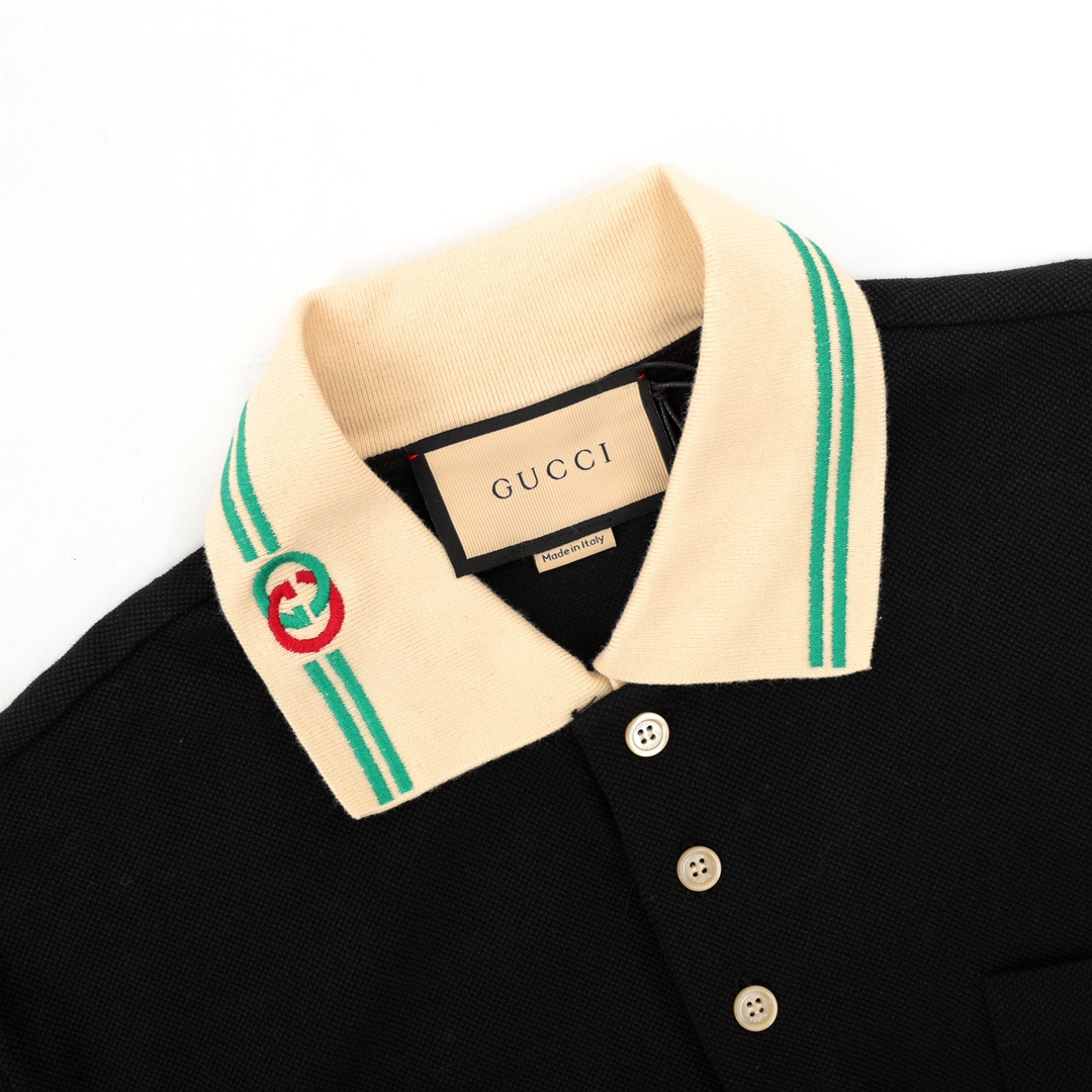 Rope Embroidery Polo Short Sleeve