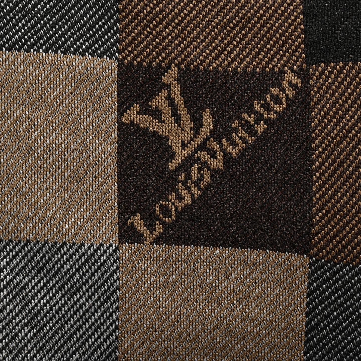 Checkerboard embroidered T-shirt