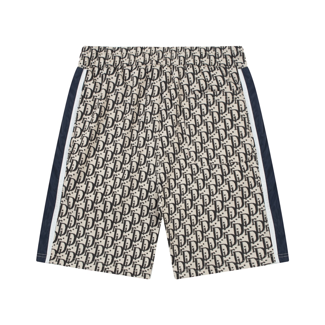 Lettering floral ribbon shorts