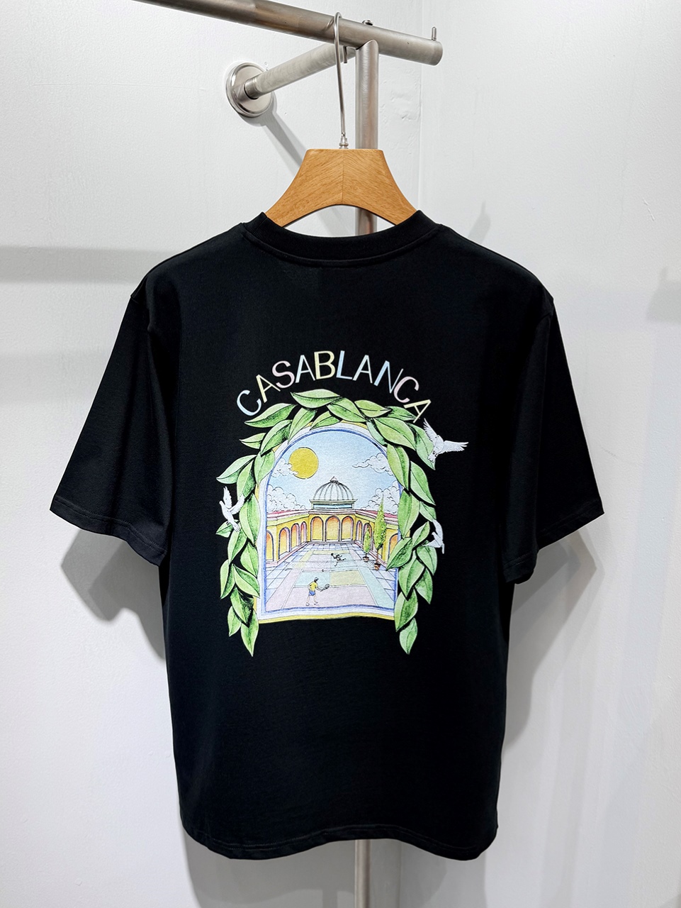 Casablanca Digital printed round neck T-shirt