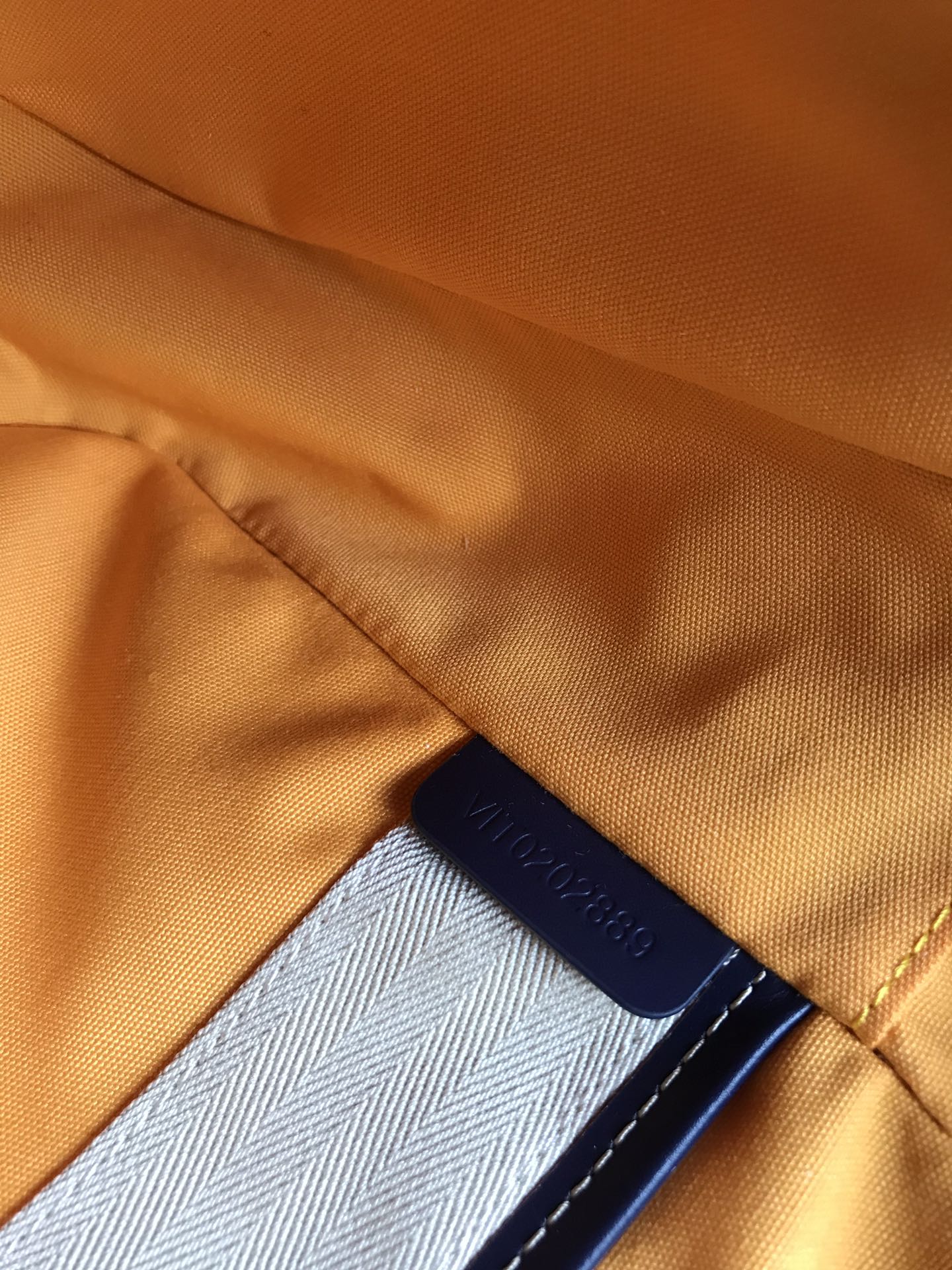 Navy Blue Canvas Document Bag