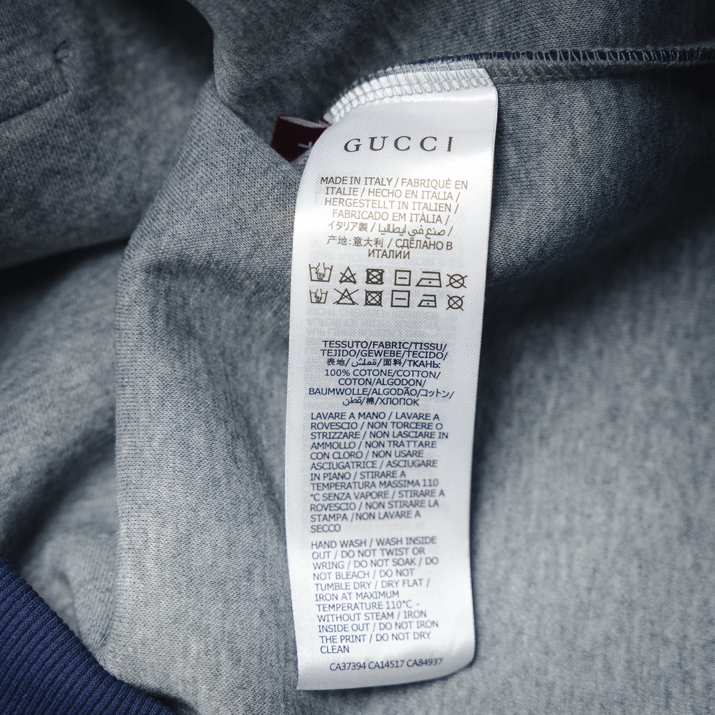 Yellow Letter Applique Half-Zip Sweatshirt