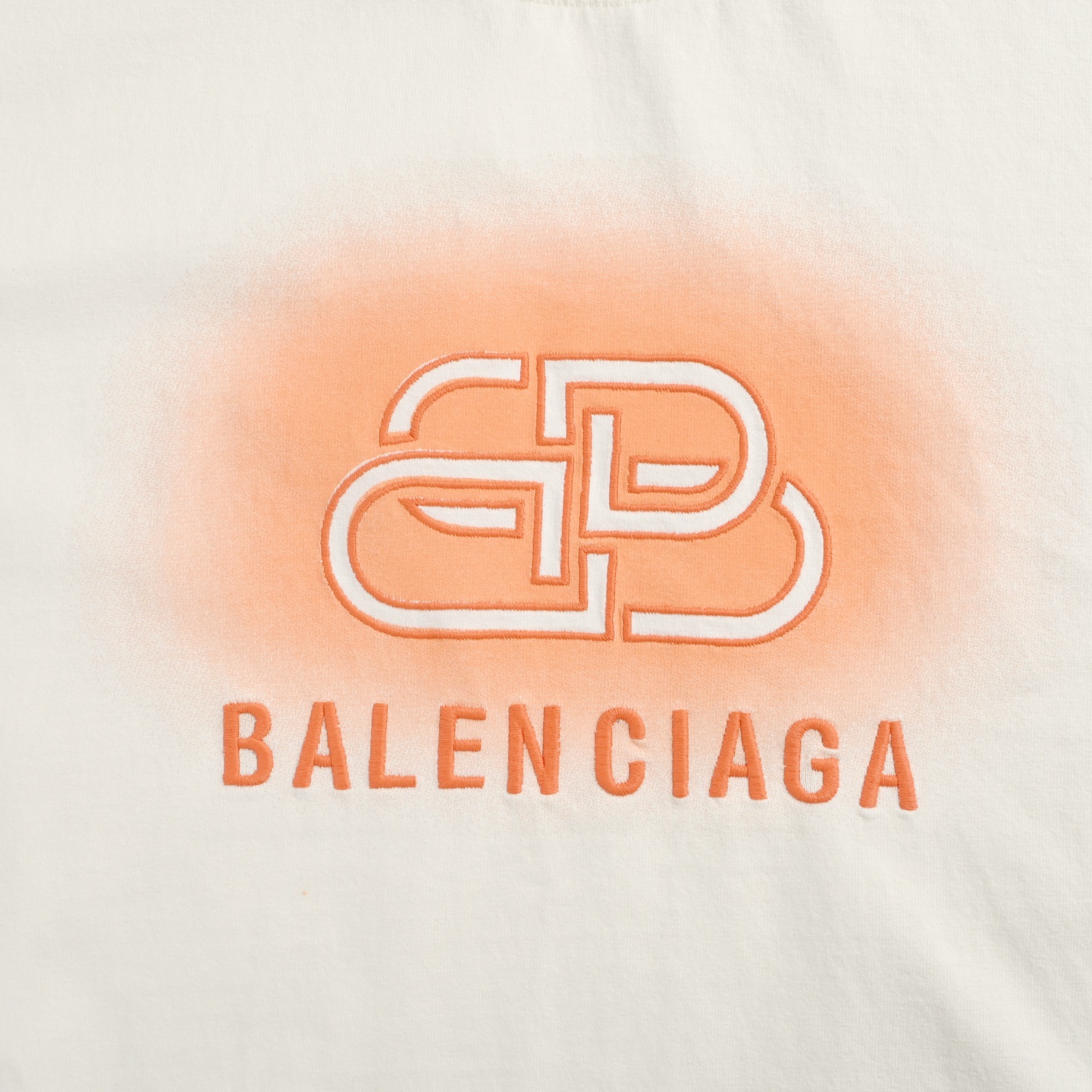 Lock letter embroidered inkjet short-sleeved T-shirt