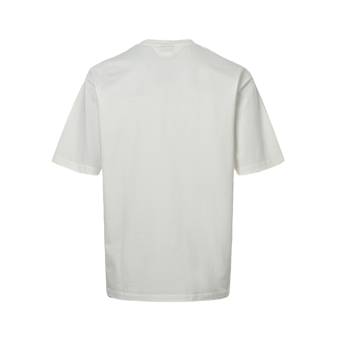 Inkjet ripped short-sleeved T-shirt