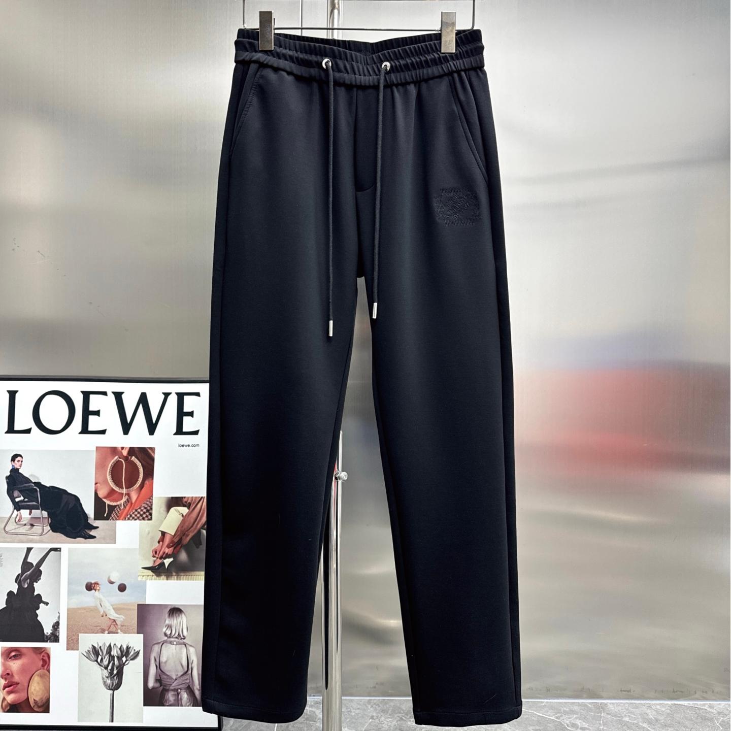 Embroidered Logo Casual Pants