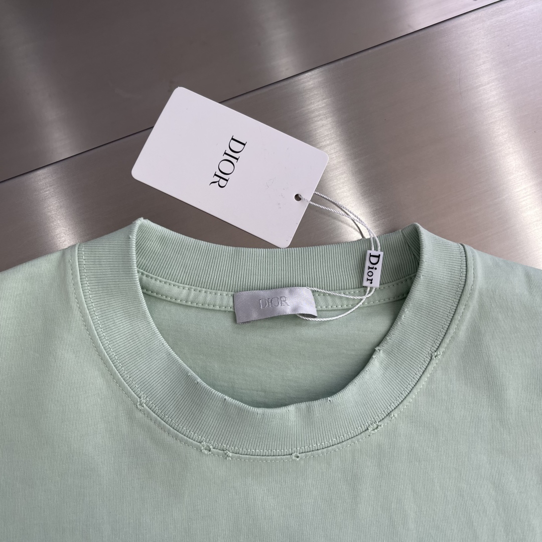 Dio 25s hand-painted signature logo round neck T-shirt