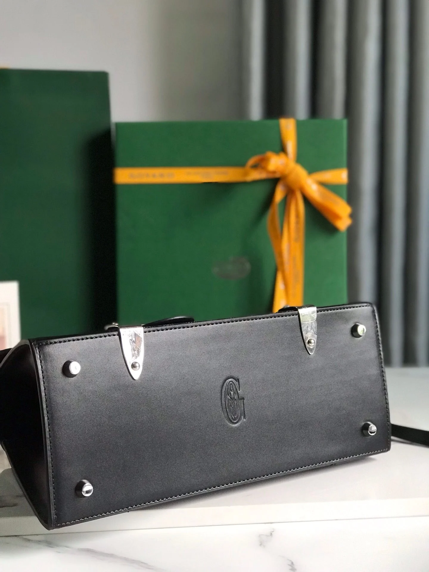 Bag 28 In Black Canvas And Calfskin