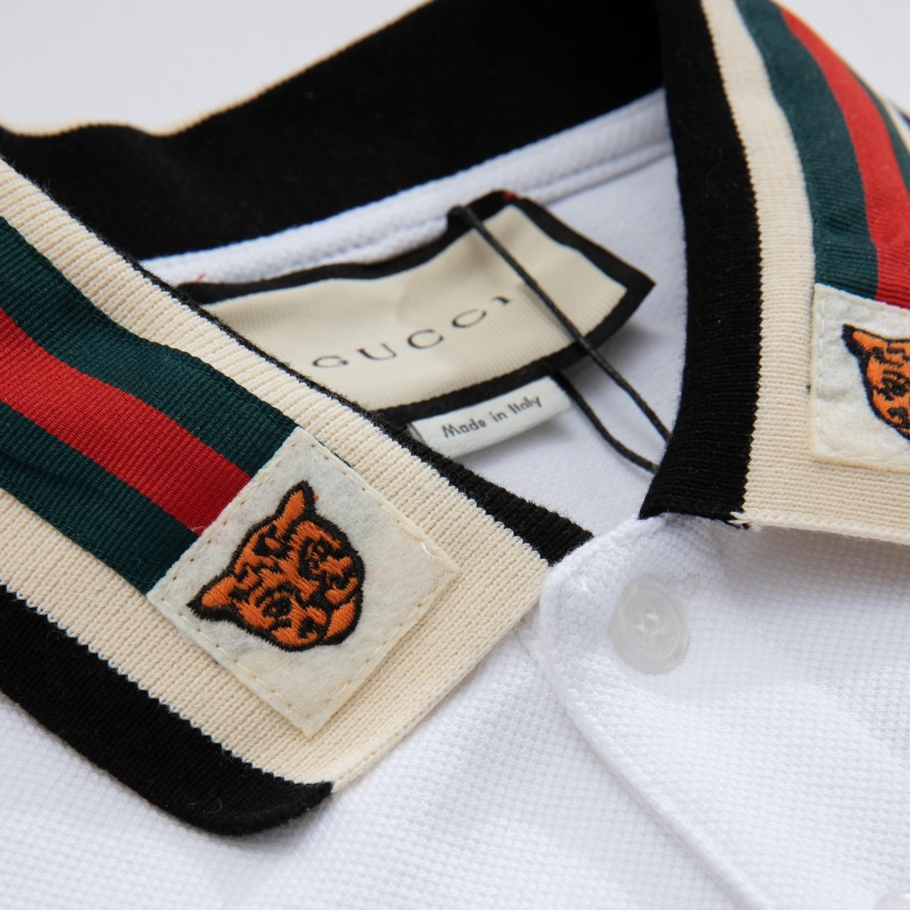 Neckline tiger graphic Polo