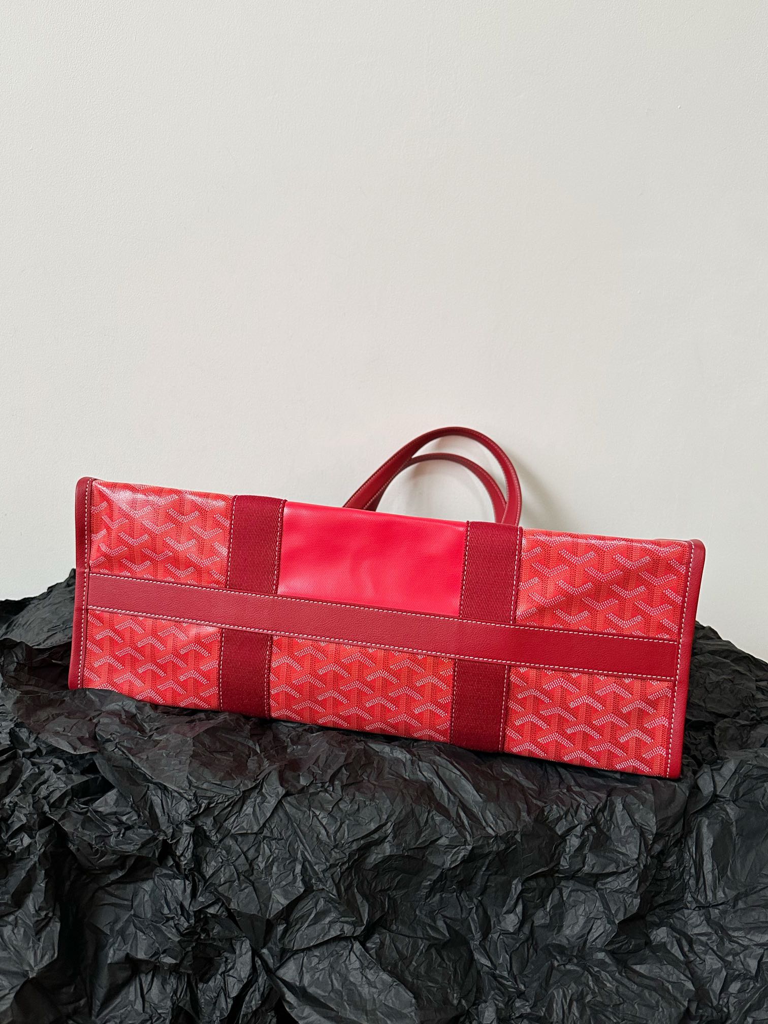 Handbag 45cm Red Canvas