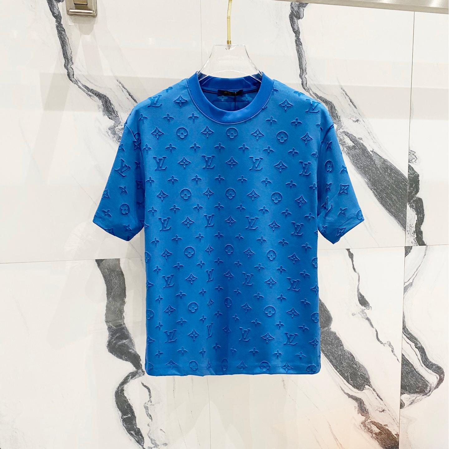 All-over Embroidered Printed Lettering T-shirt