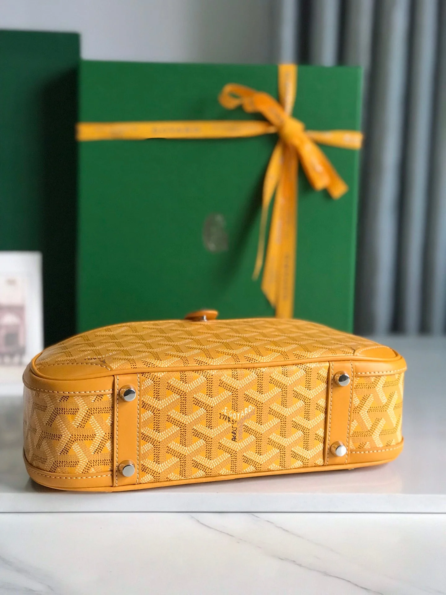 Yellow Canvas Mini Bag