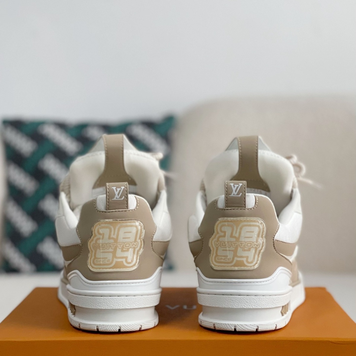 Skate Sneaker Beige White