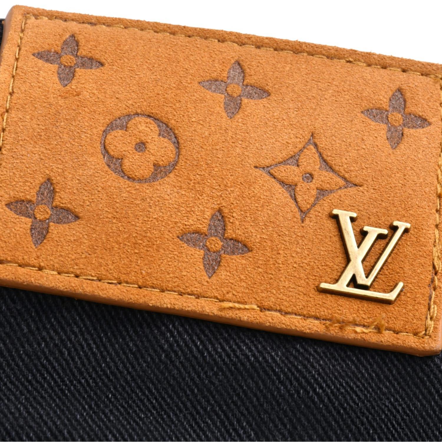 Printed pocket panel jeans