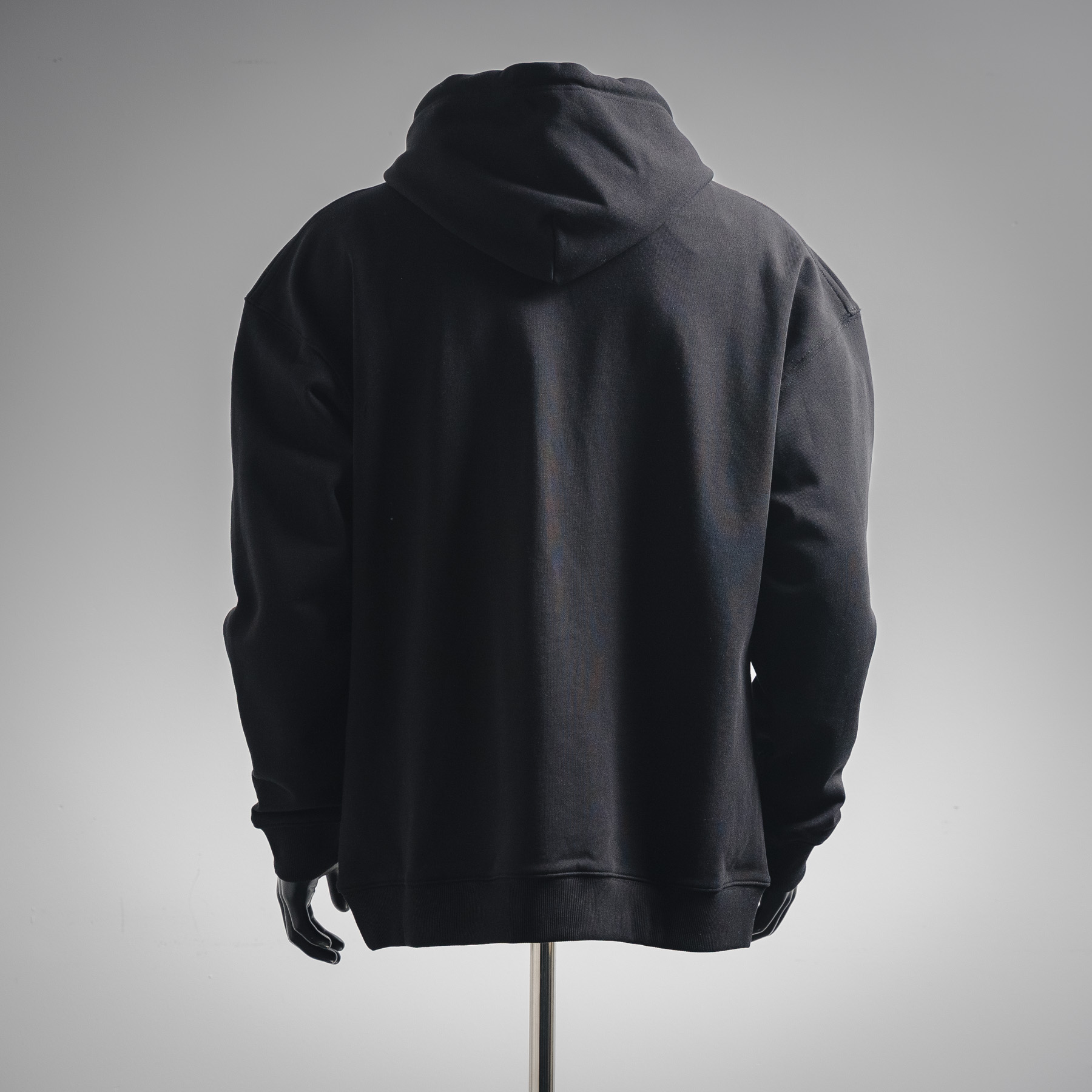 Embossed Chest Logo with Leather Pocket Hoodies