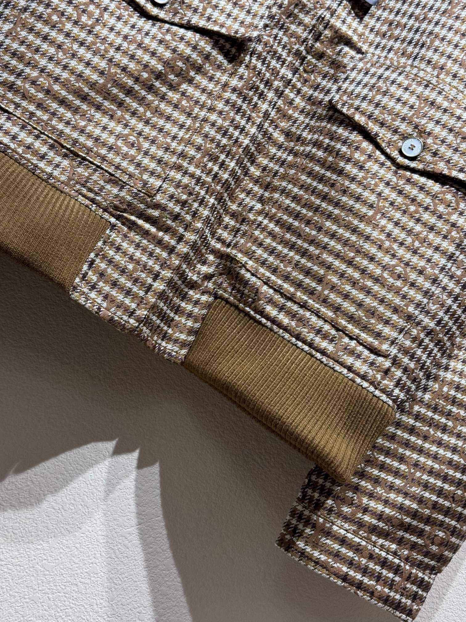 Houndstooth embroidered jacket