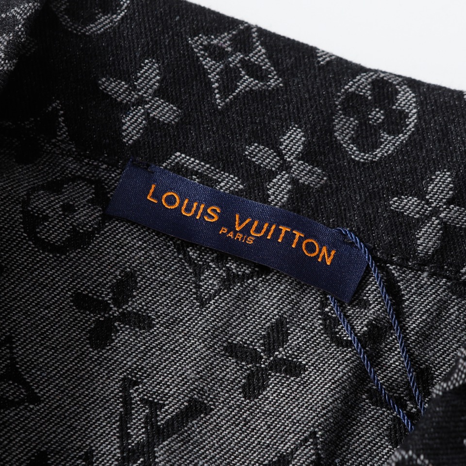 Artistic portrait embroidered denim jacket