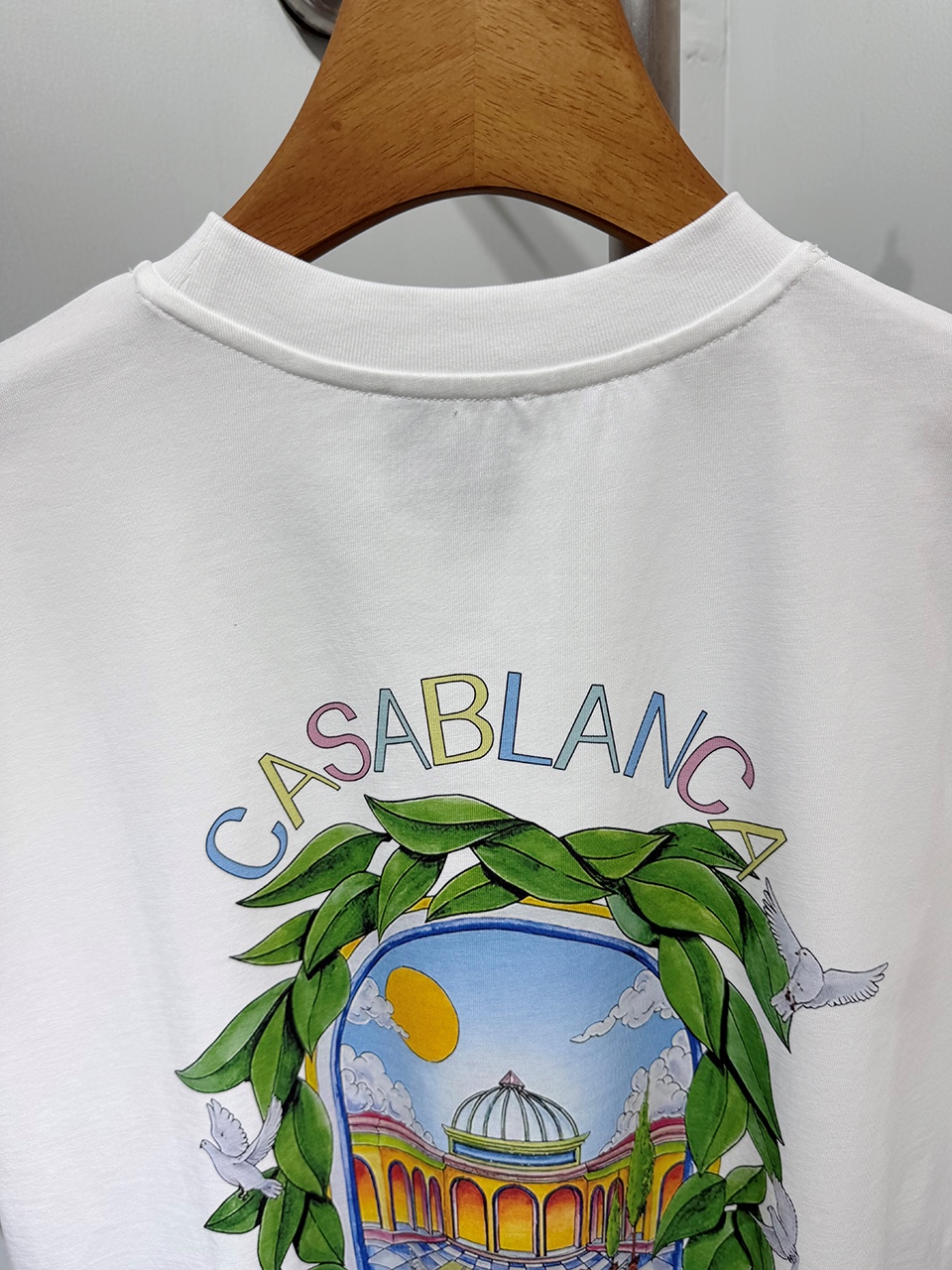 Casablanca Digital printed round neck T-shirt