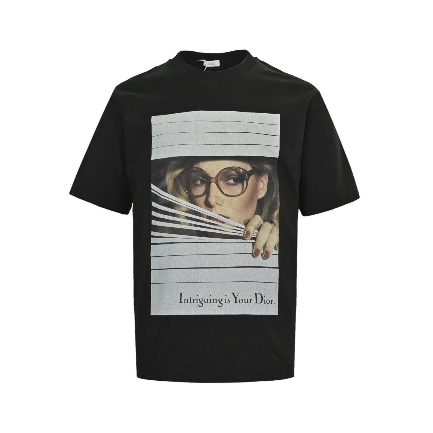 Magazine Cover Print Short Sleeve T-Shirt