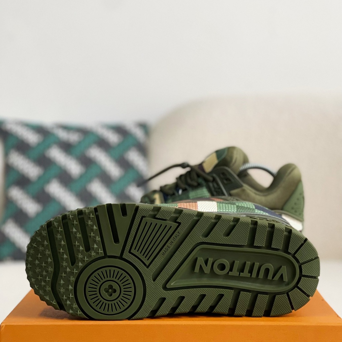 Ponta Mens Sports Sapatos Black Trainer Maxi