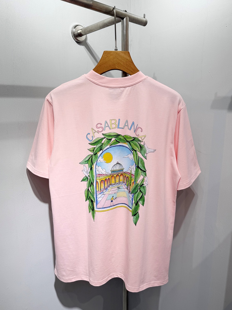 Casablanca Digital printed round neck T-shirt