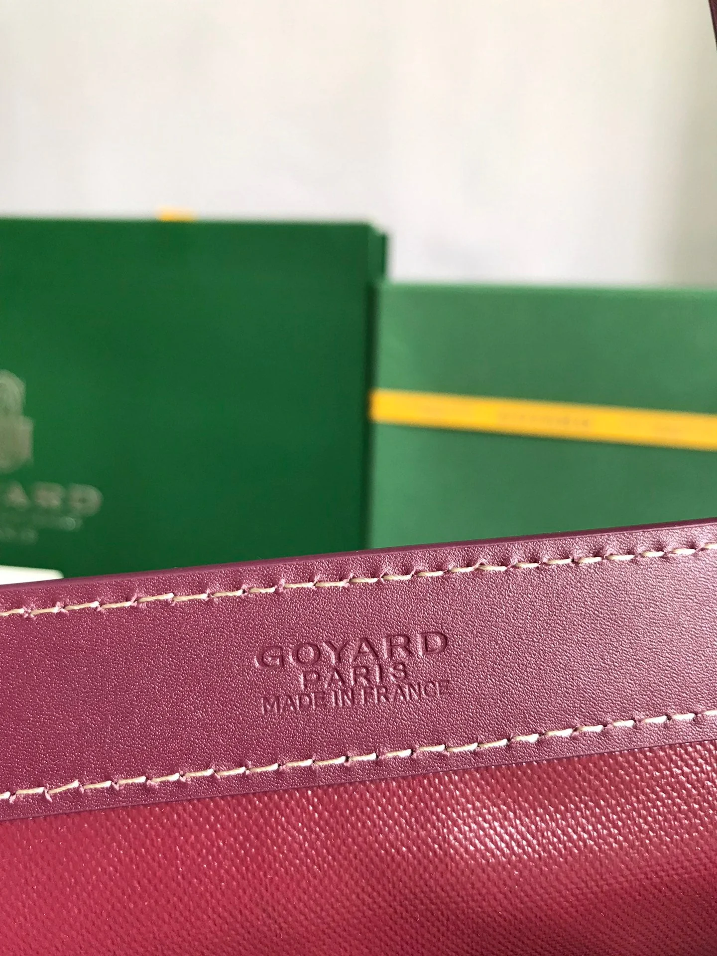 Burgundy Canvas And Calfskin Trim Bag