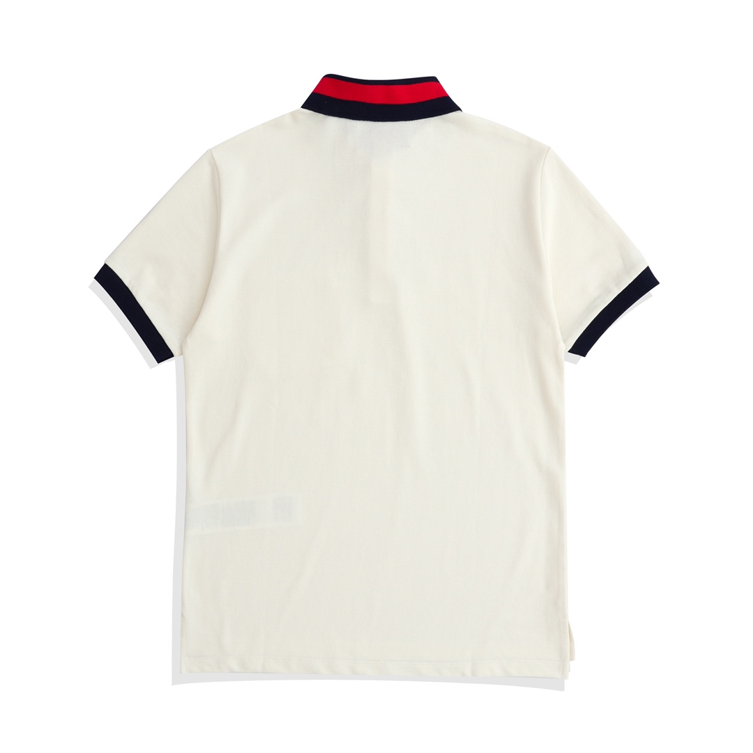 New cotton knitted polo shirt