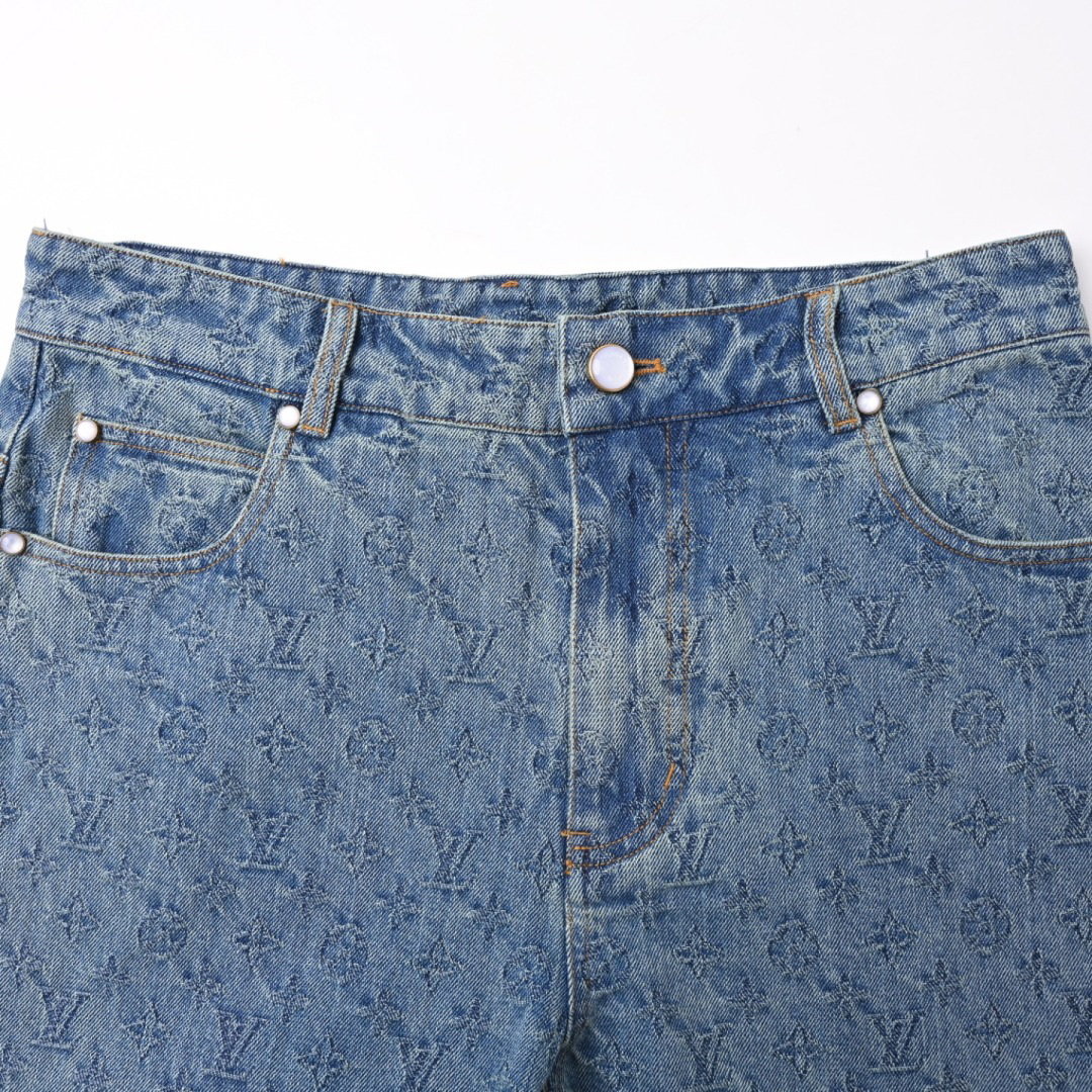 New Style Monogram Straight Trousers