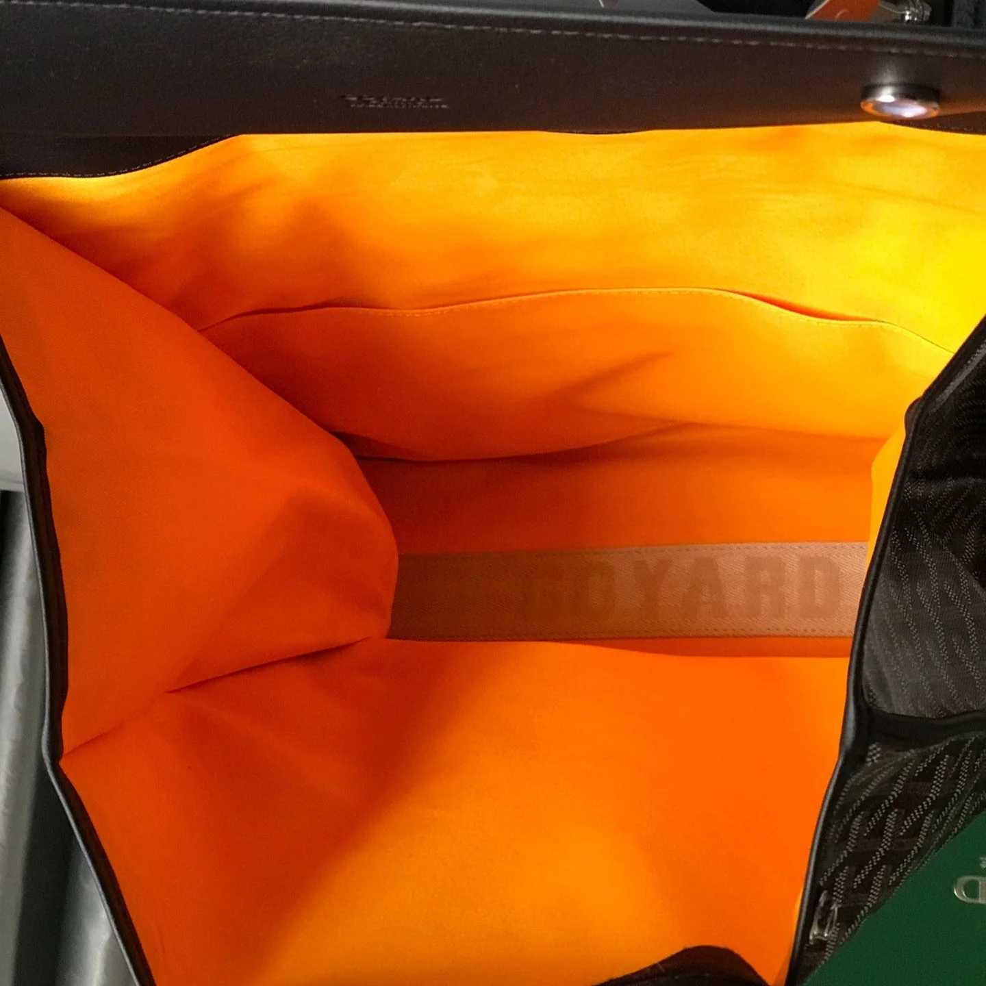 Brown foldable backpack