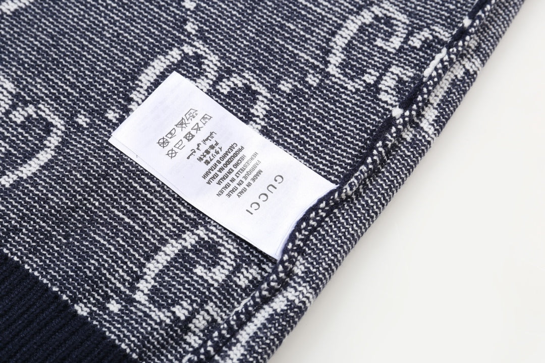 New Alphabet Jacquard Crew-Neck Sweater
