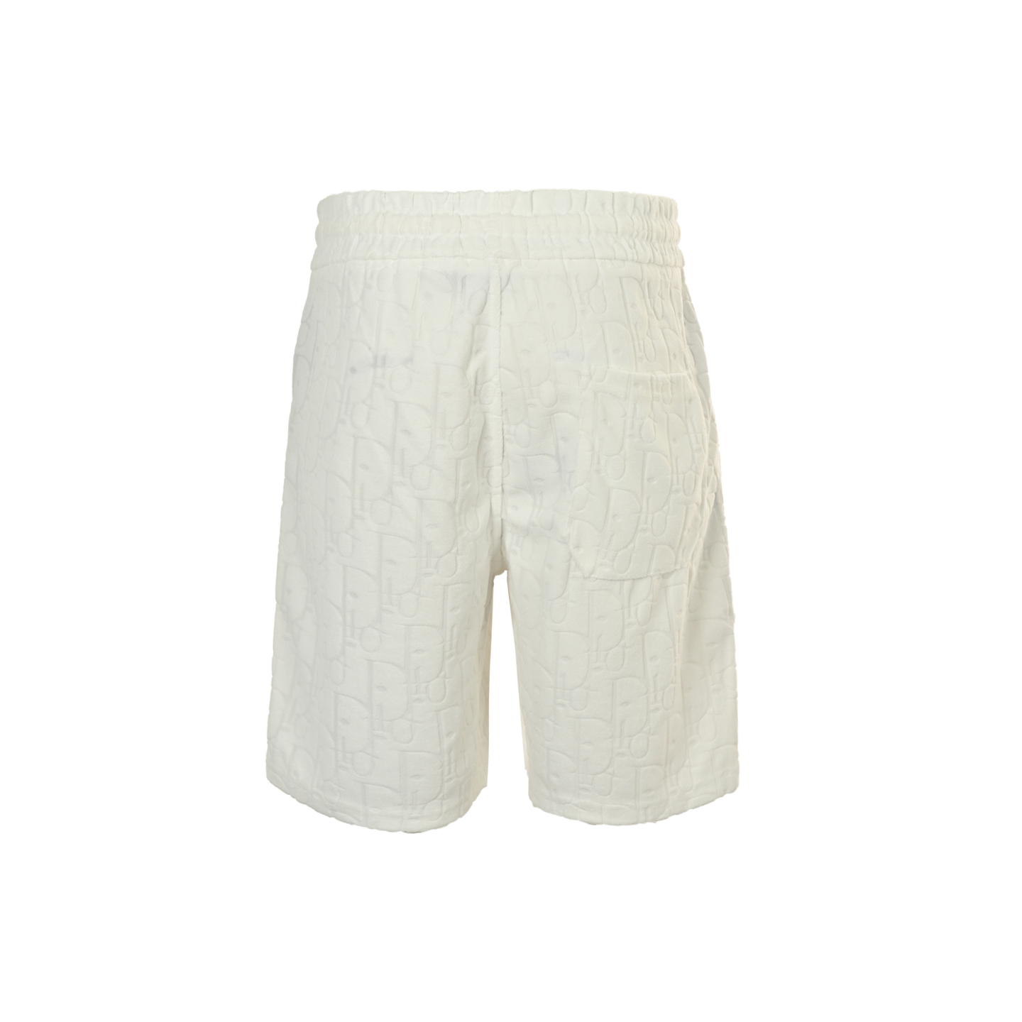 Hidden-print logo jacquard towelling shorts