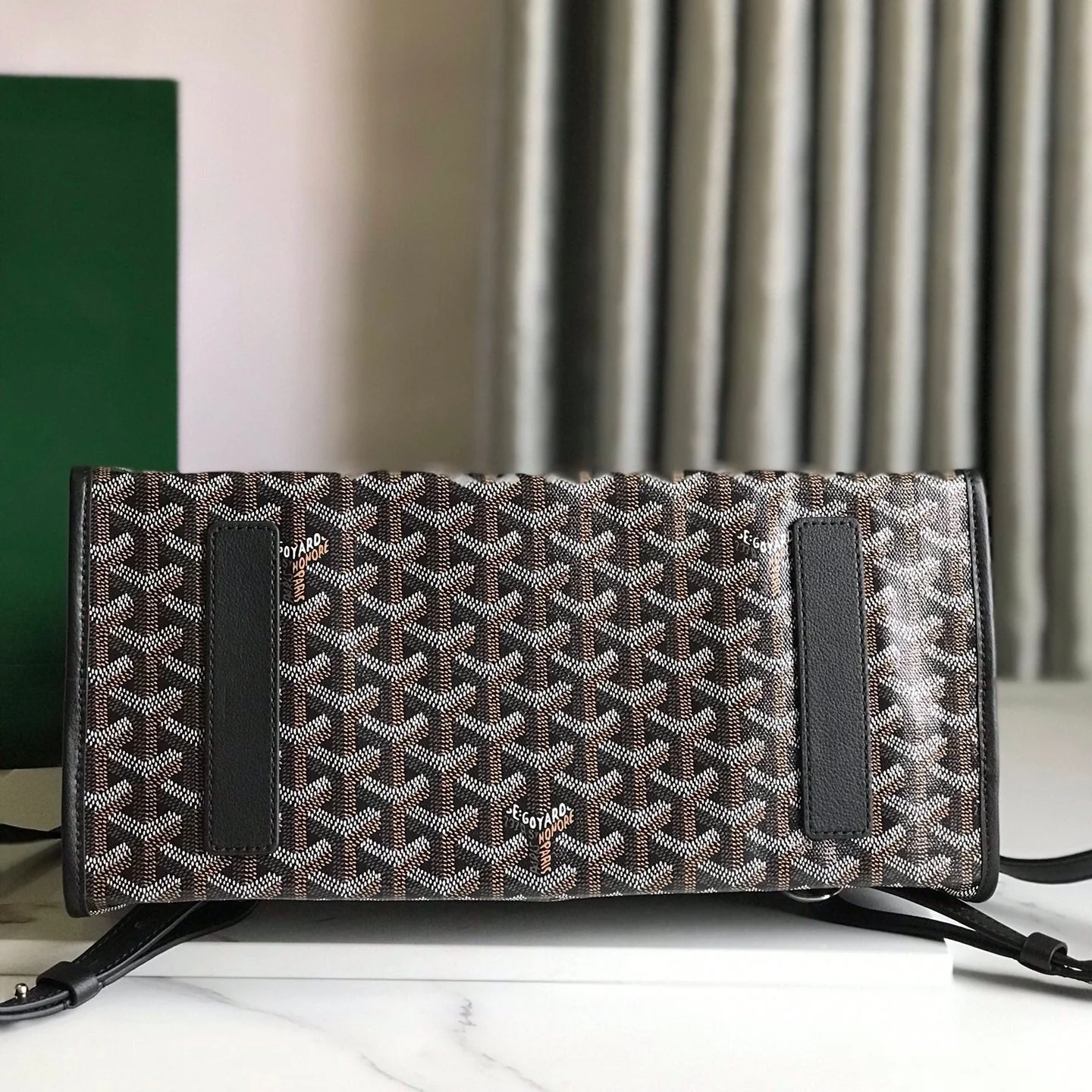 Brown foldable backpack