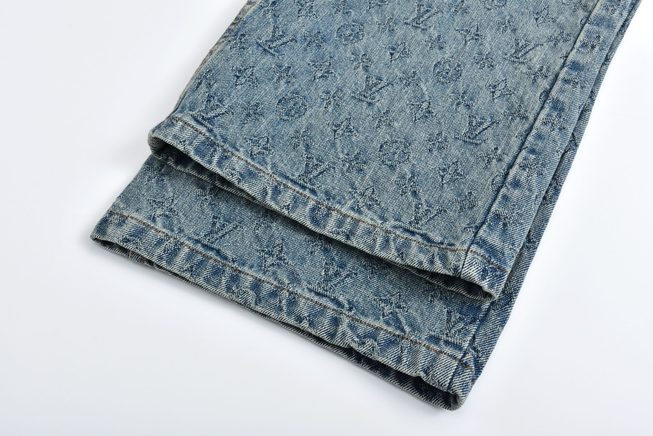 New Jacquard Denim Trousers