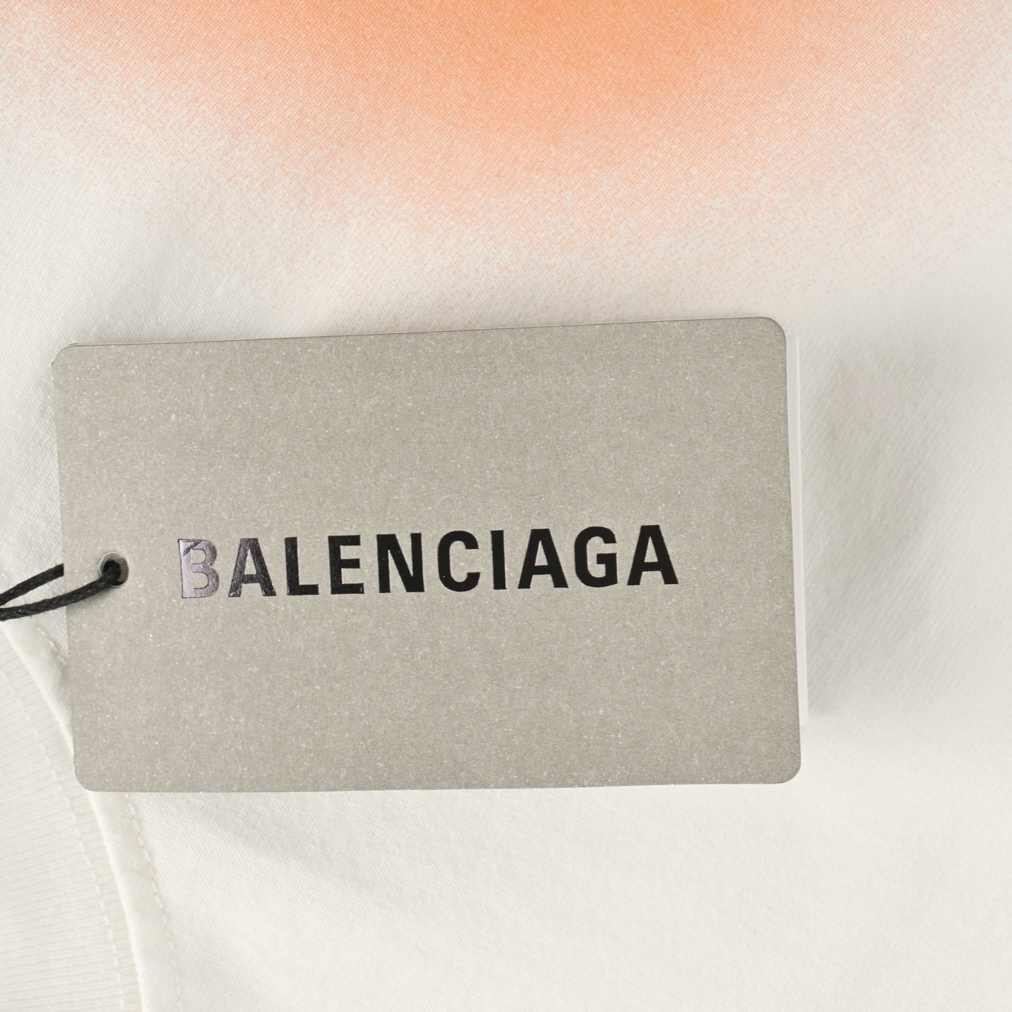 Lock letter embroidered inkjet short-sleeved T-shirt