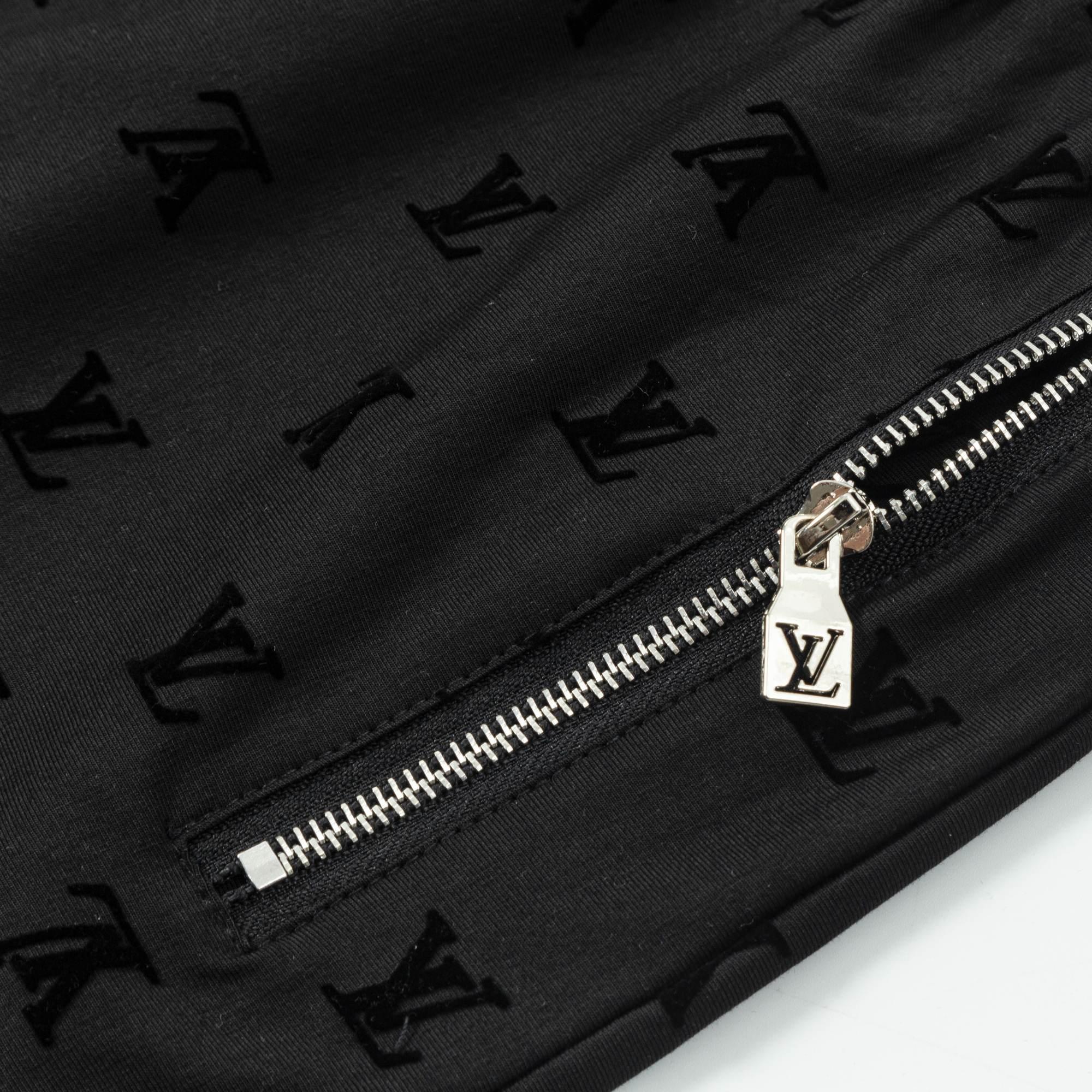 Knitted flocked shorts