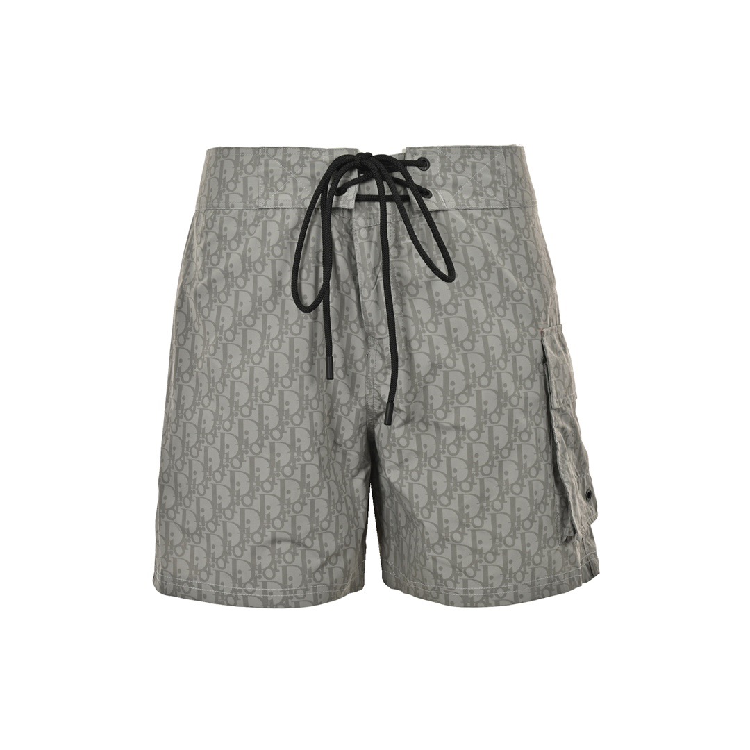 All over printed monogram shorts